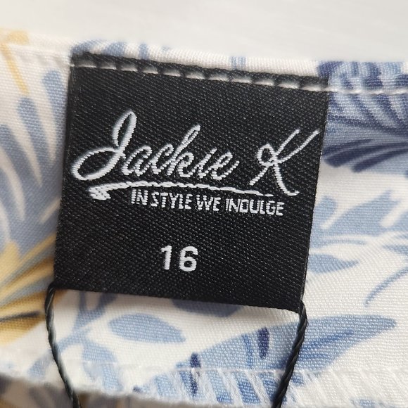 BRAND NEW JACKIE K LADIES FLORAL BLOUSE SIZE 16 # 1637 - Picture 5 of 16